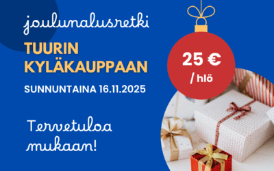 Joulunalusretki Tuurin kyläkauppaan